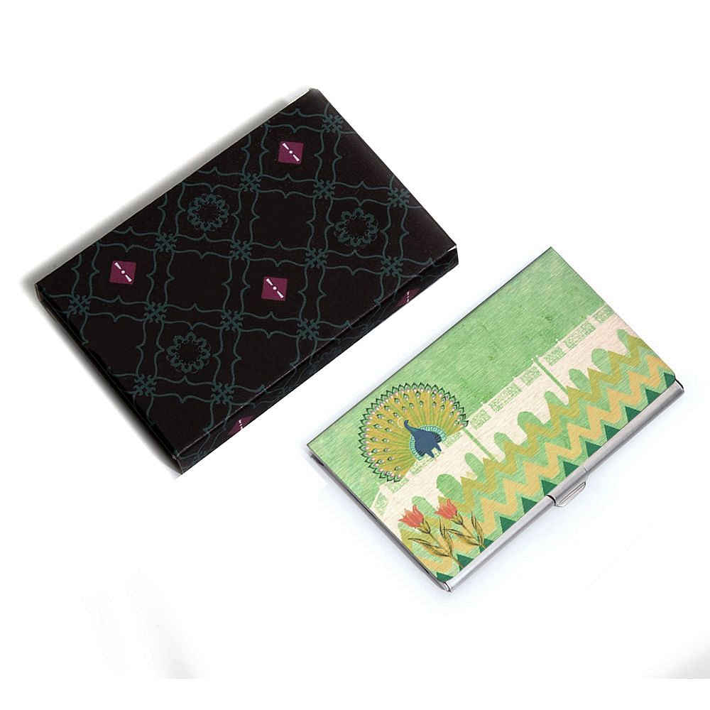 Peacock Tales Visiting Card Holder
