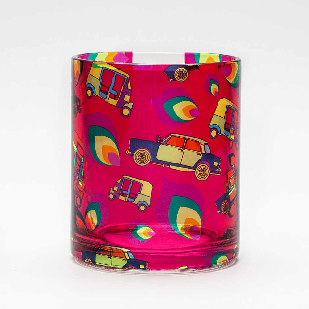 Funky Transport Glass Mug