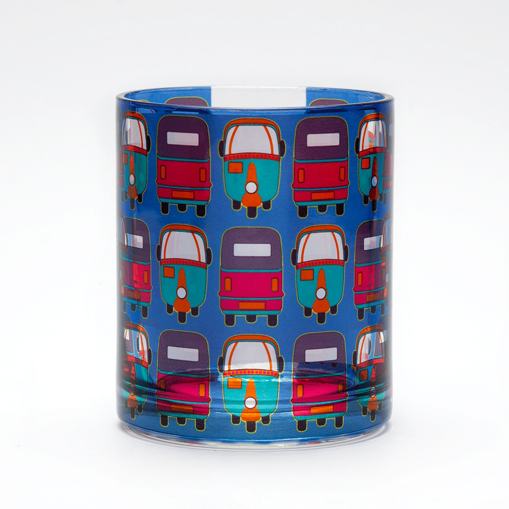 Rickshaw Masti Glass Mug