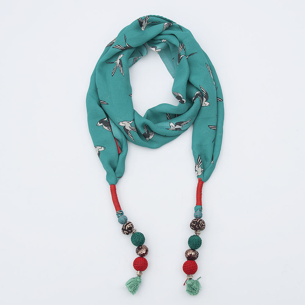 Birds Jeweled Stole