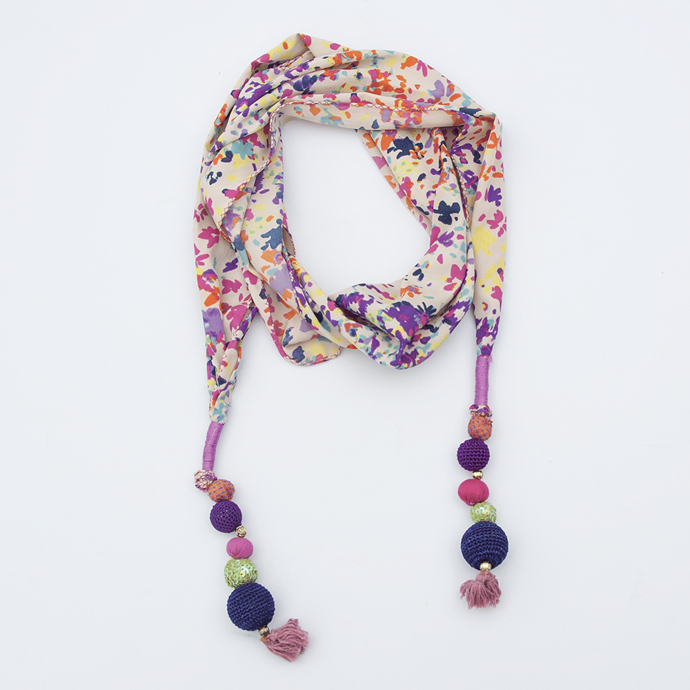 Multicolored Jeweled Stole