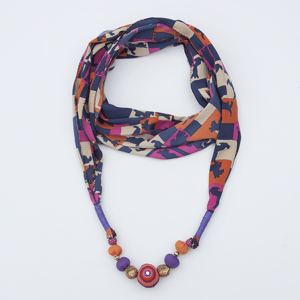 Multicolored Jeweled stole