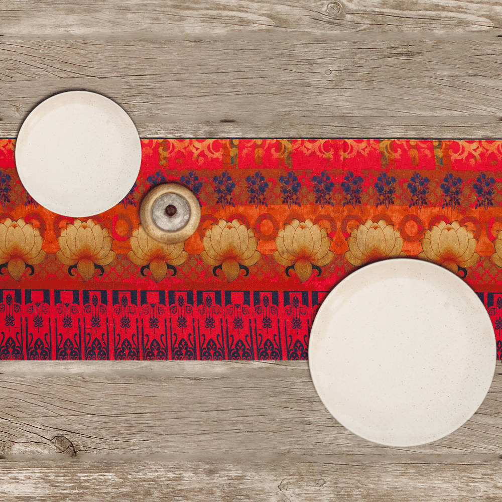 Lotus Bloom Table Runner