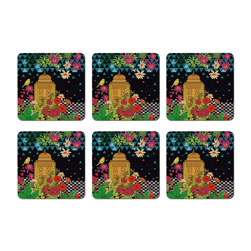 Minaret Magic Rubber Coasters - (Set of 6)