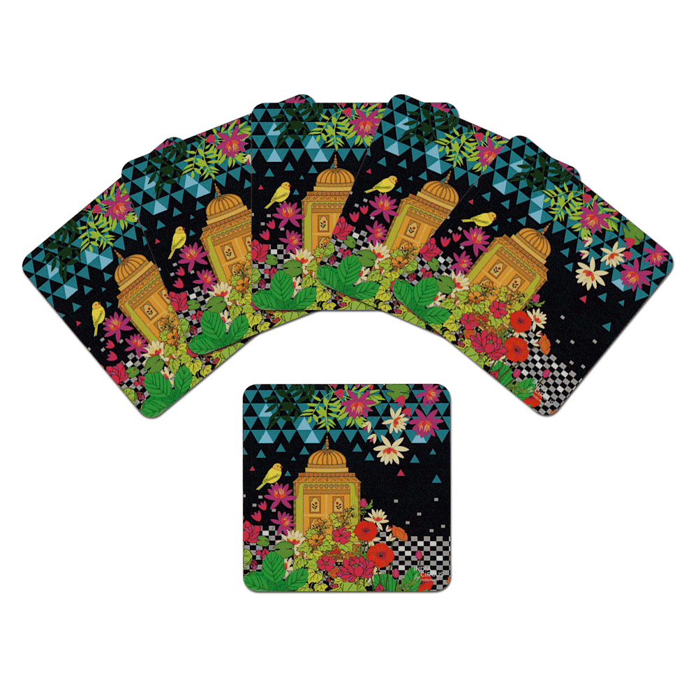 Minaret Magic Rubber Coasters - (Set of 6)