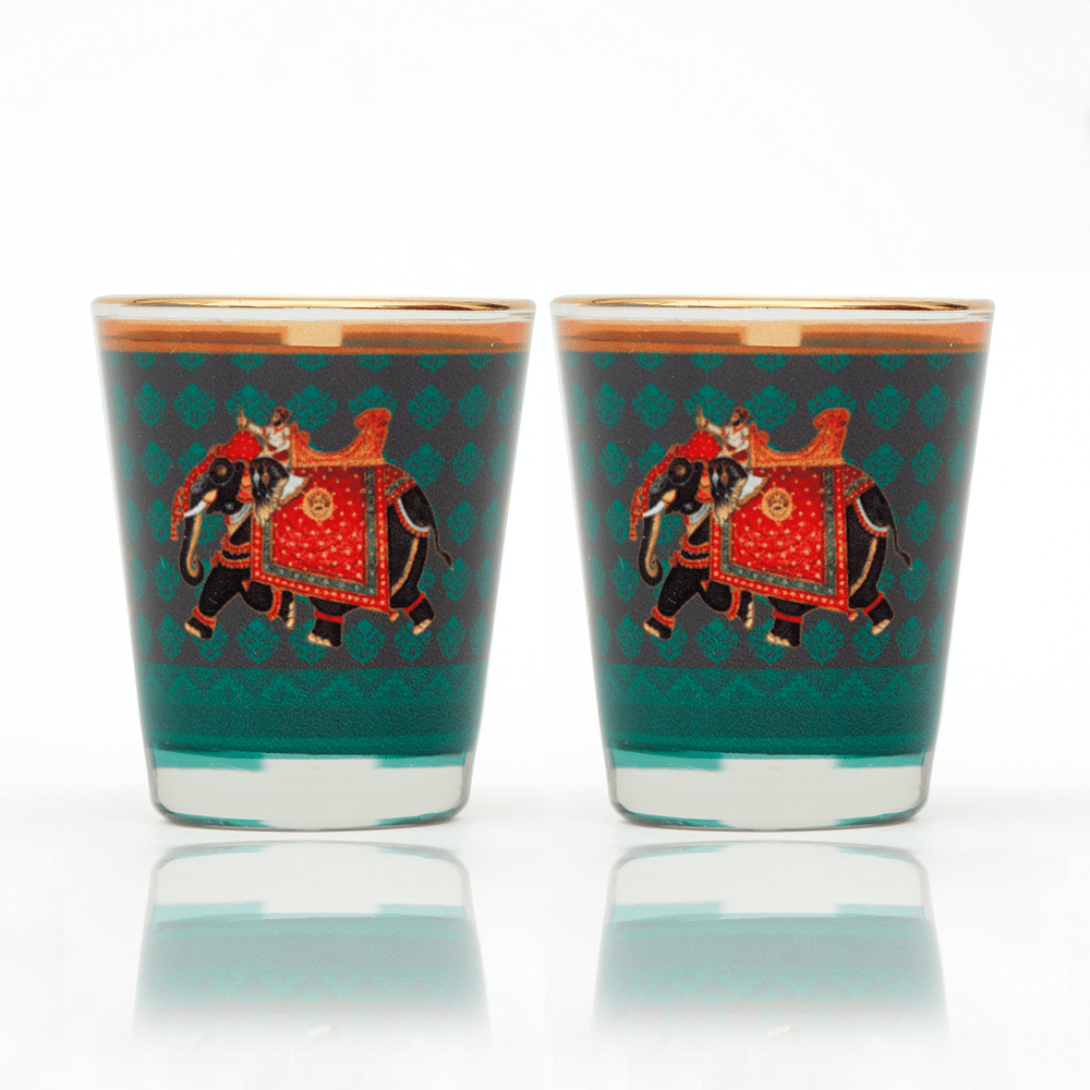 Embellished Elephant Shot Glass