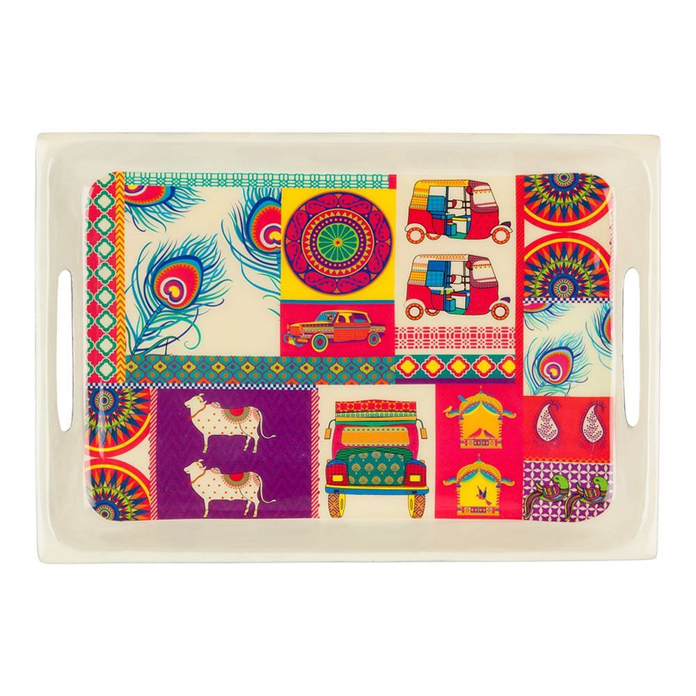 Pretty Potpourri Rectangle Serving Platter