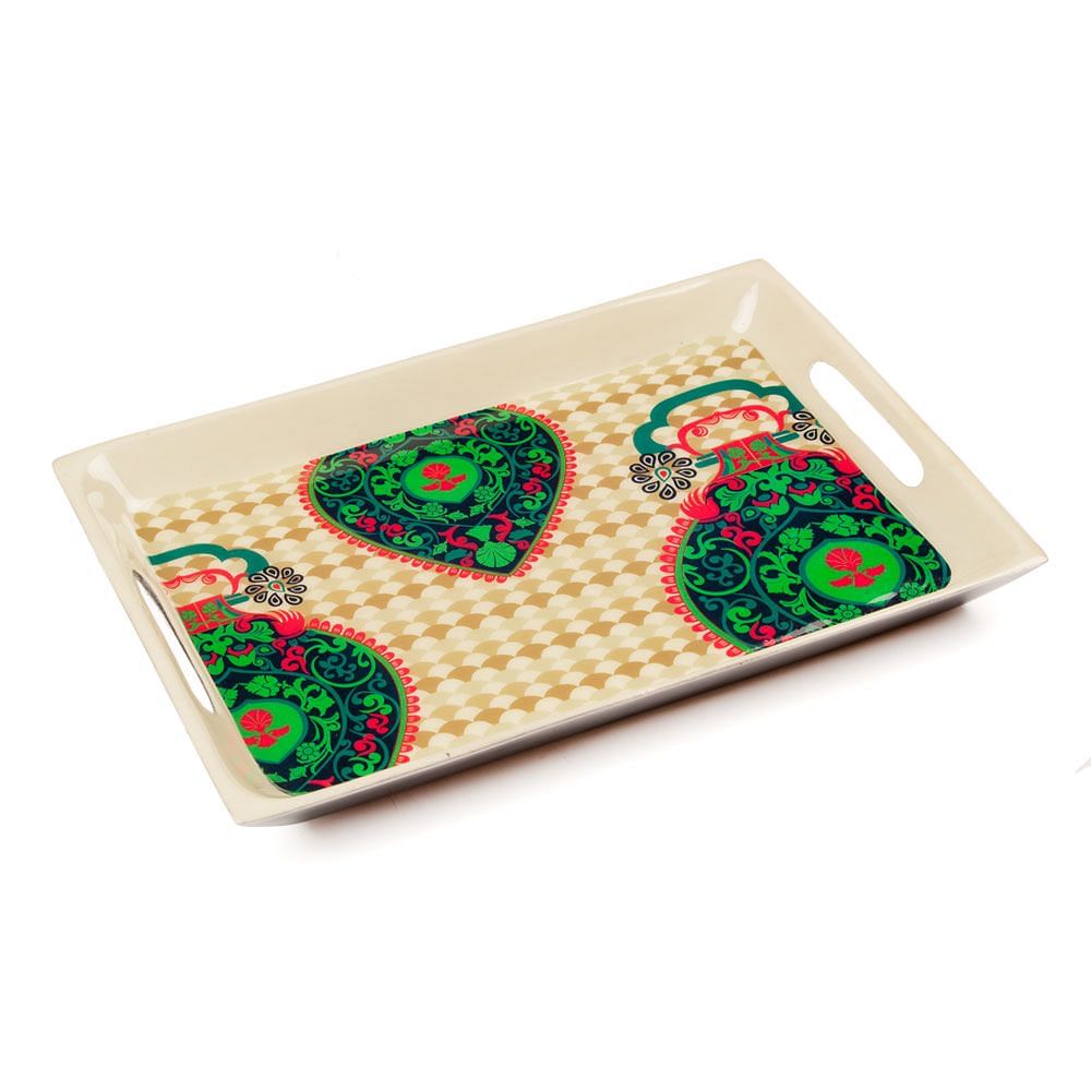 Floral Flavours Rectangle Serving Platter