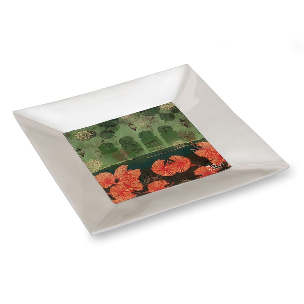 Leaves and Lanterns Serving Platter