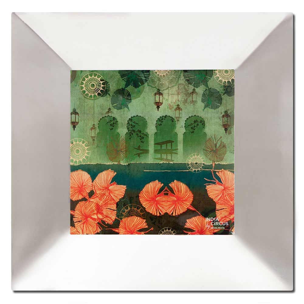 Leaves and Lanterns Serving Platter
