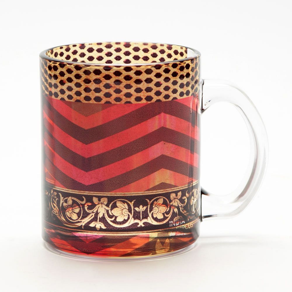 Rickrack Glass Mug