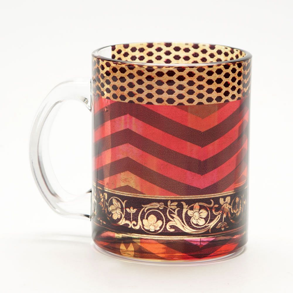 Rickrack Glass Mug
