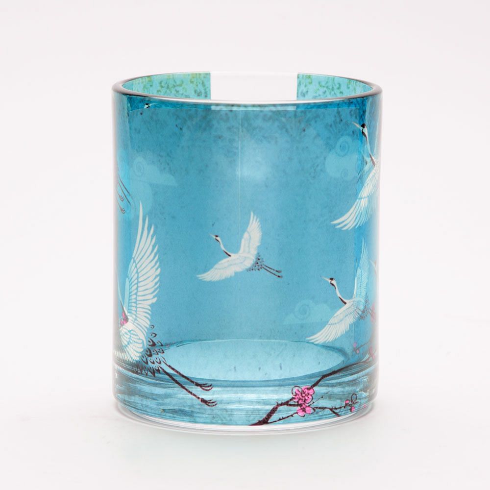Legend of the Cranes Glass Mug