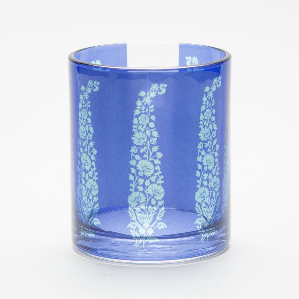 Floral Paisley Glass Mug