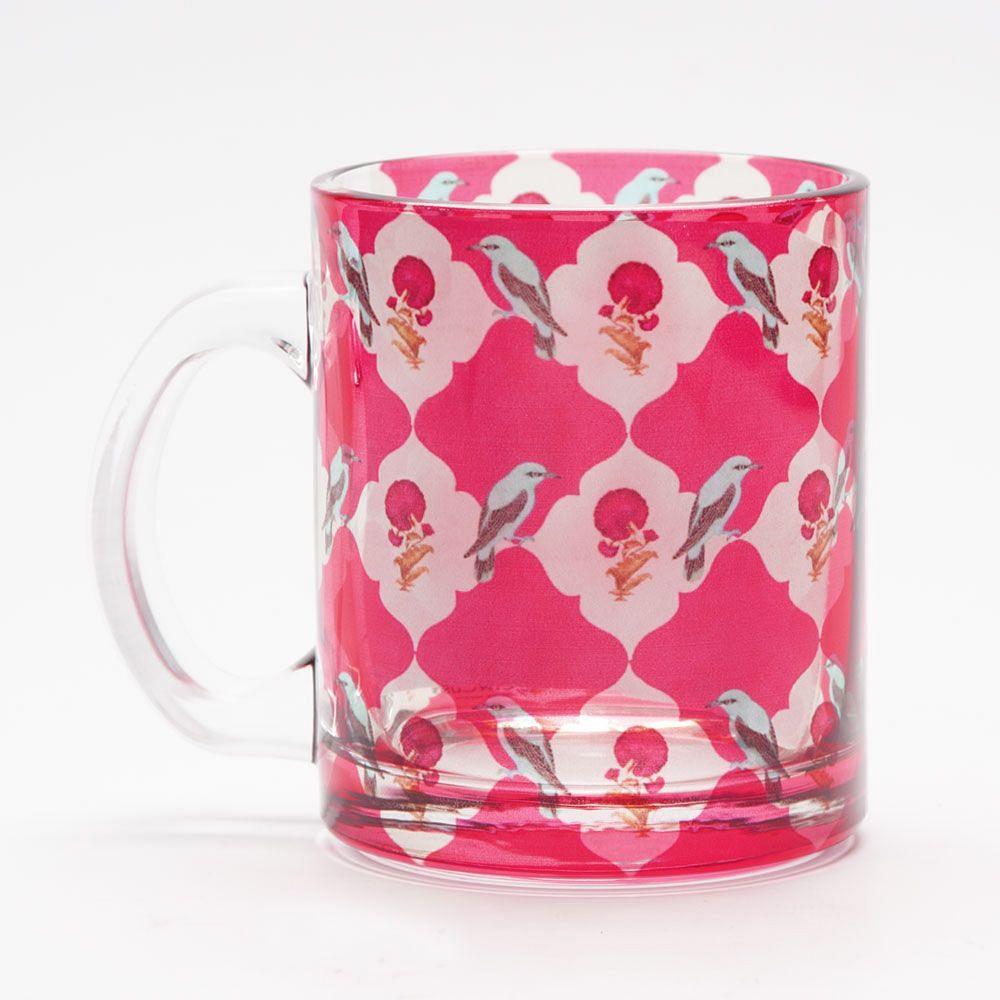 Interlaced Bouquet Glass Mug