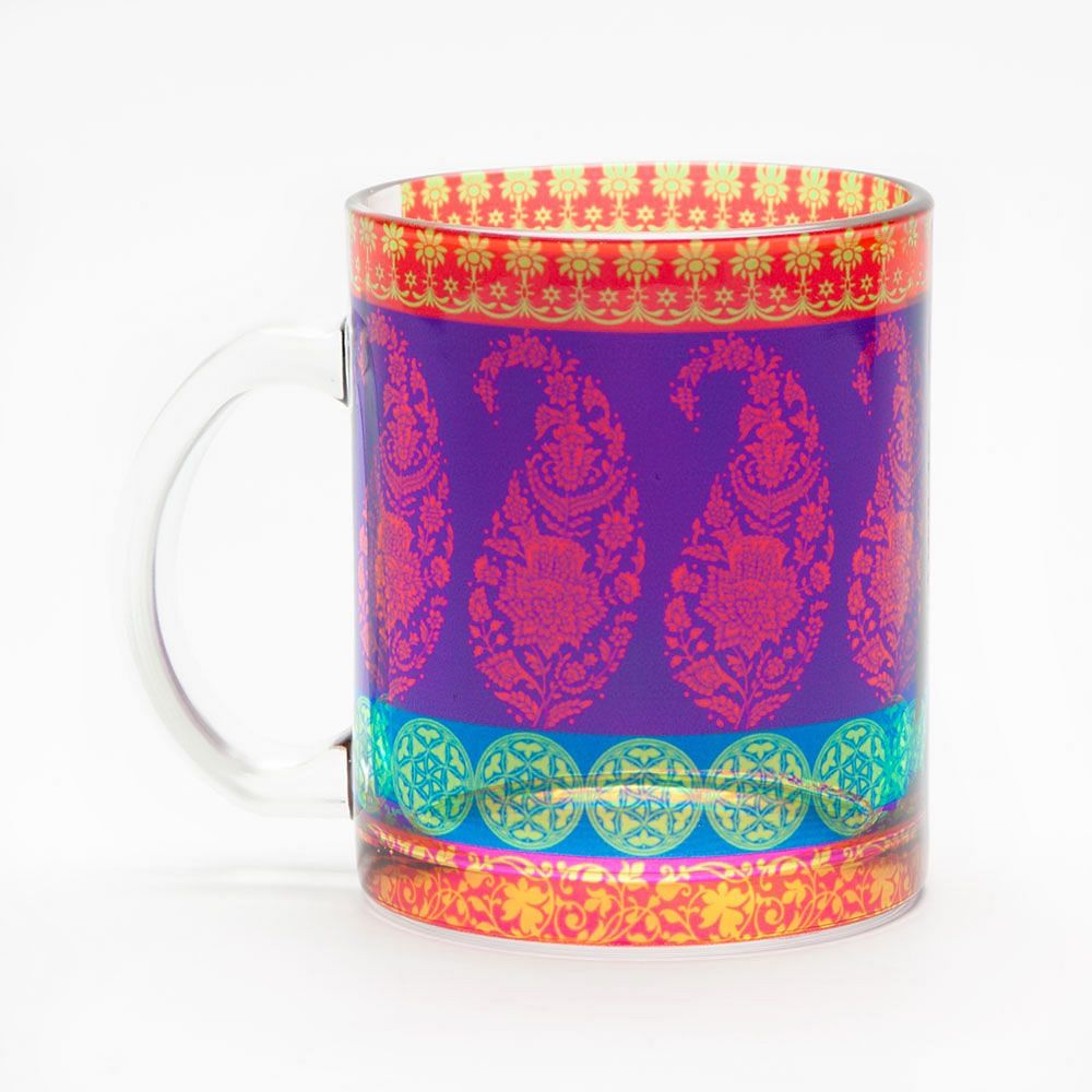 Motif Cachemire Glass Mug