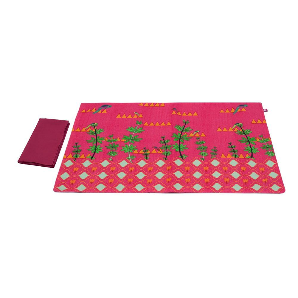 Geometric Paradise Table Mats and Napkins Set