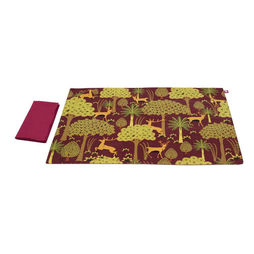 Legend of the Backwoods Table Mats and Napkins Set