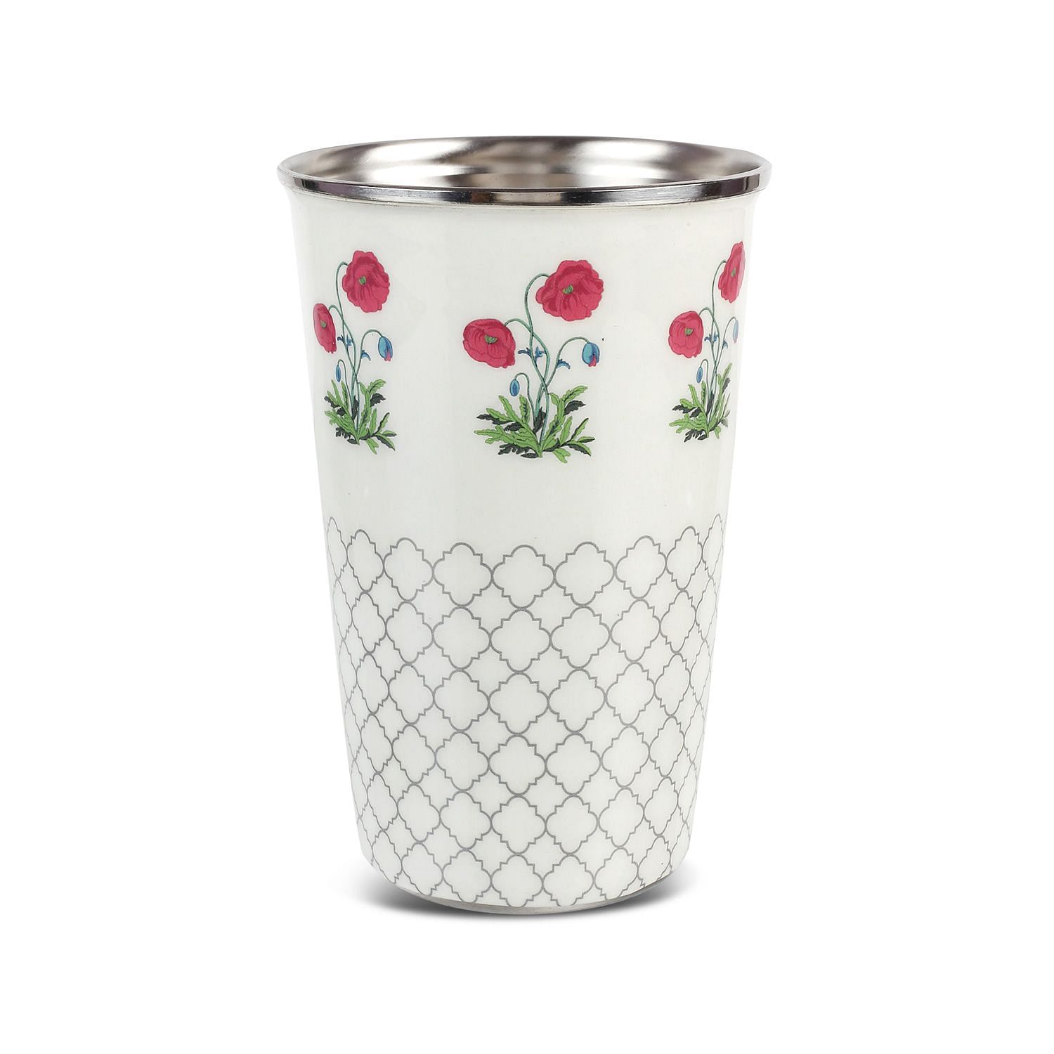 Floral Twinkles Steel Tumbler (Set of 2)