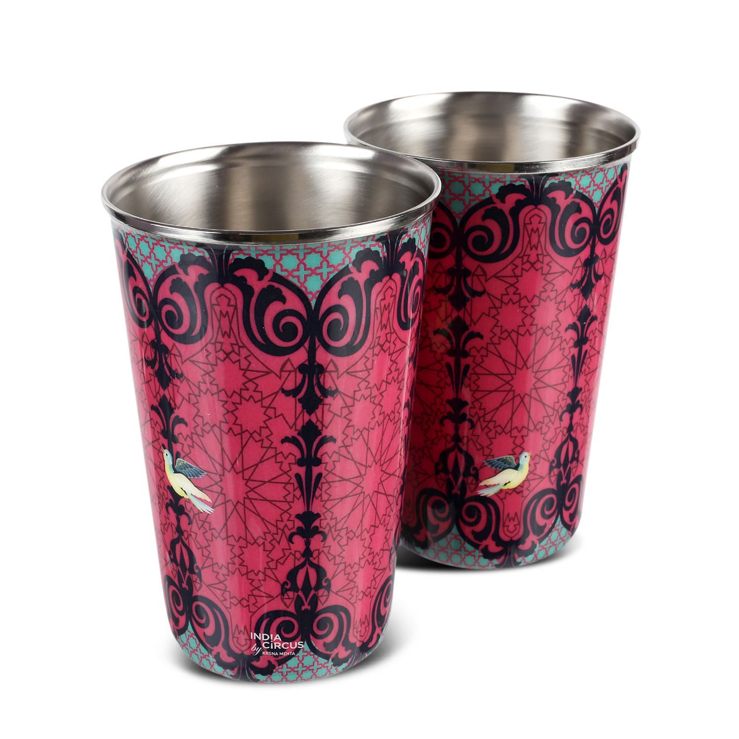 Flight of Birds Steel Tumbler (Set of 2)