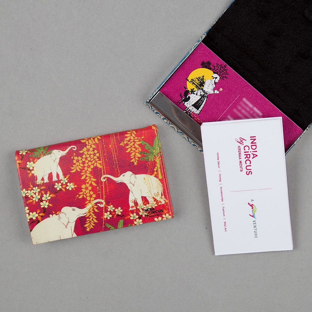 Scarlet Tusk Visiting Card Holder