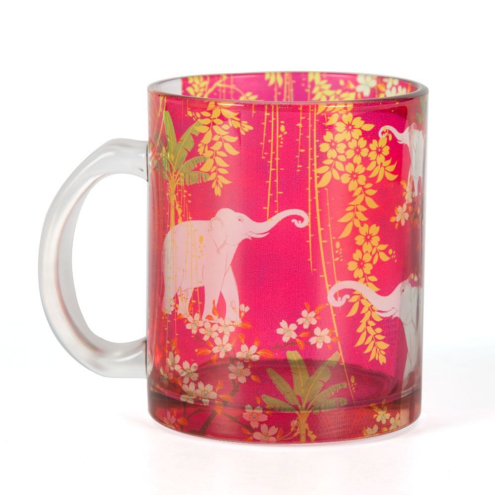 Scarlet Tusk Glass Mug