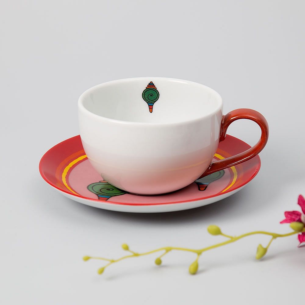 Floral Ambush Cup and Saucer