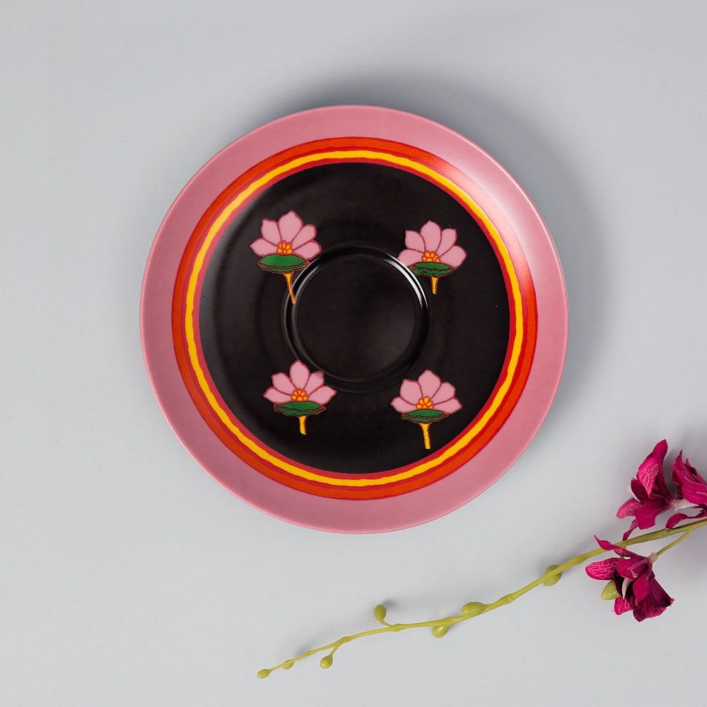 Maple in Pink Cup and Saucer