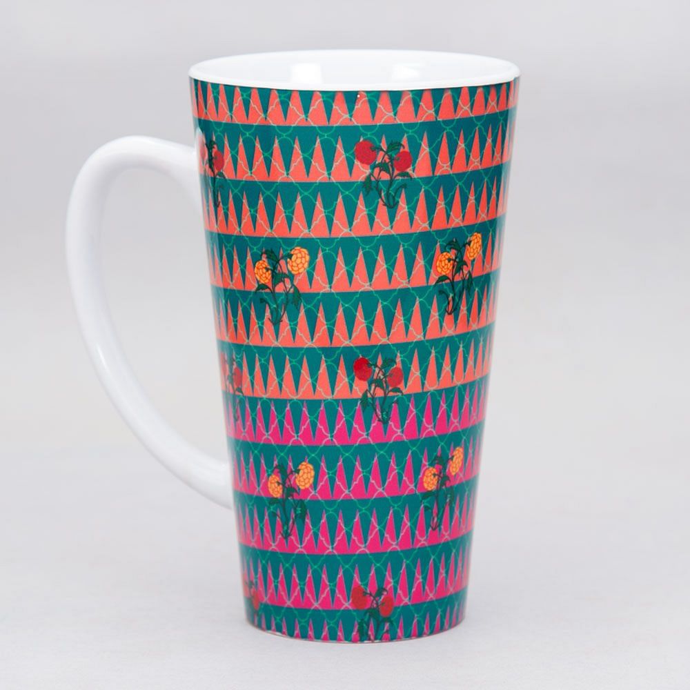 Poppin Tulips Conical Mug