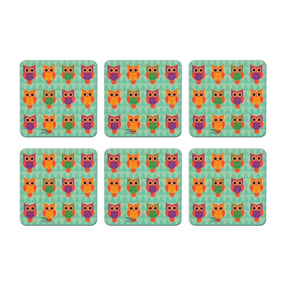 Disco Hedwig PVC Coaster - (Set of 6)