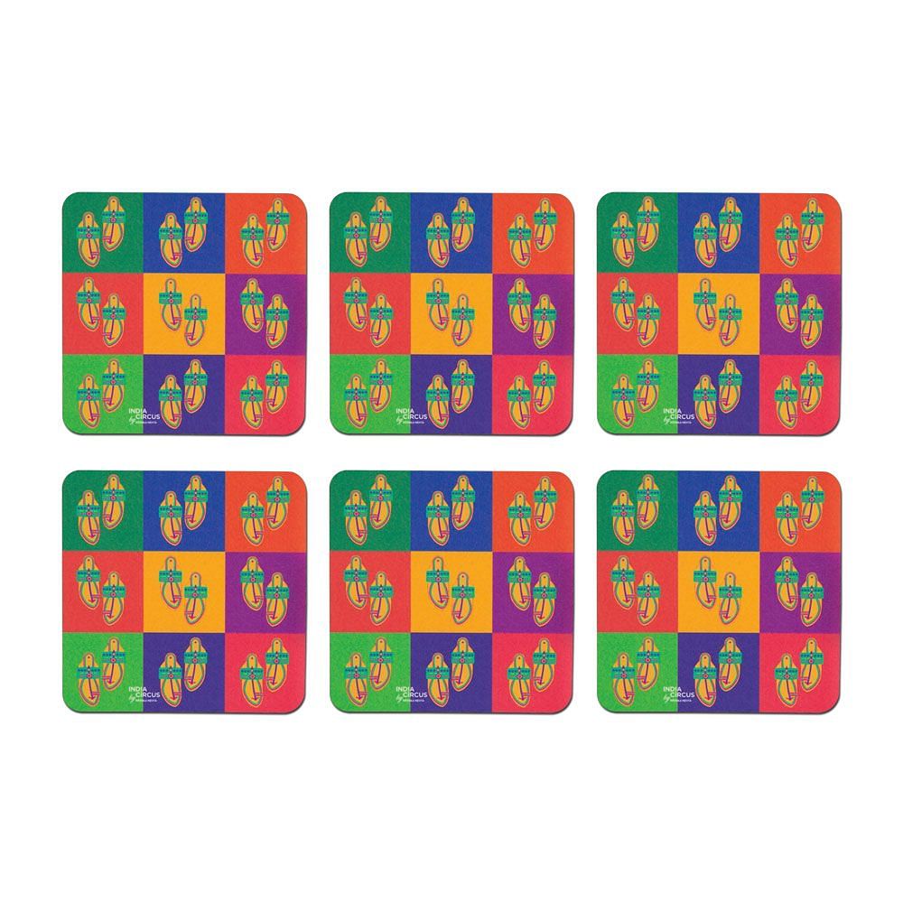 Toe tal Funk PVC Coaster - (Set of 6)
