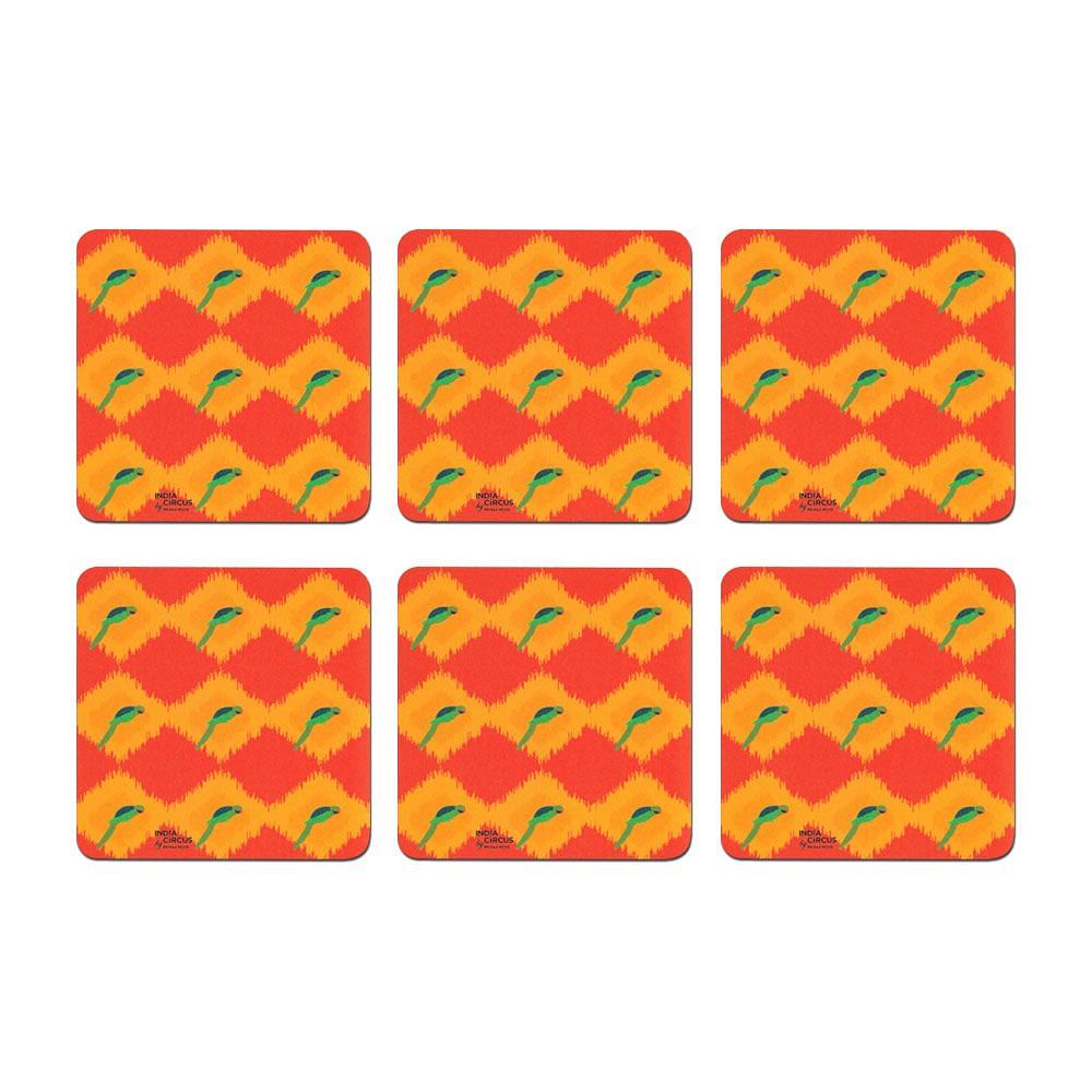 Joy de Vivre PVC Coaster - (Set of 6)