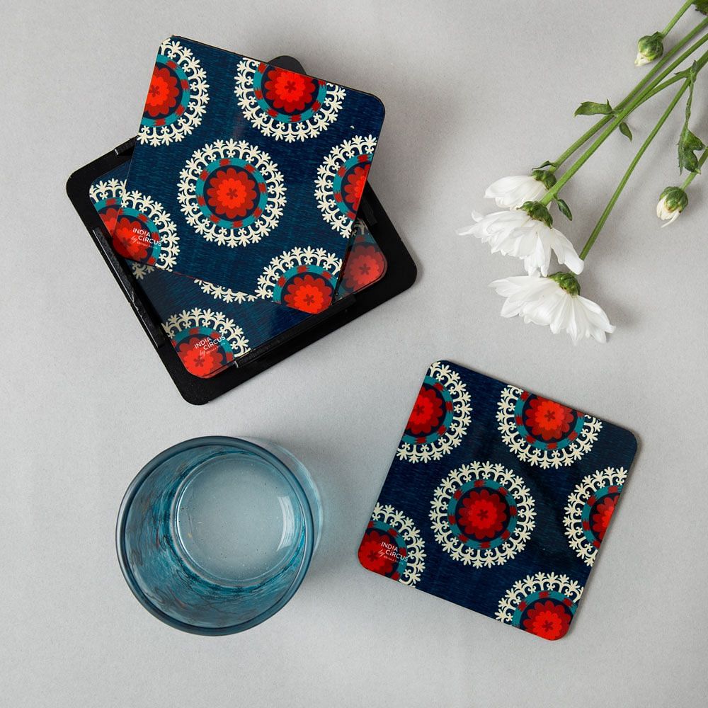 Pop Illusion MDF Coaster - (Set of 6)