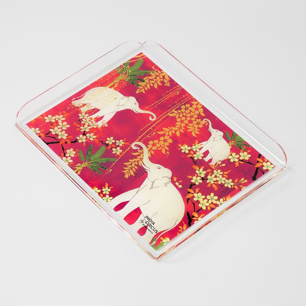 Scarlet Tusk Acrylic Tray