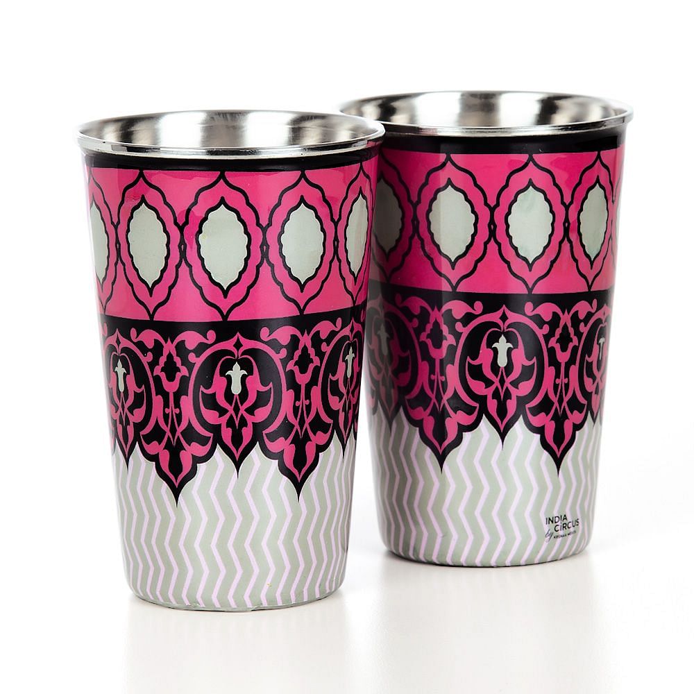 Mughal Supremacy Steel Tumbler (Set of 2)