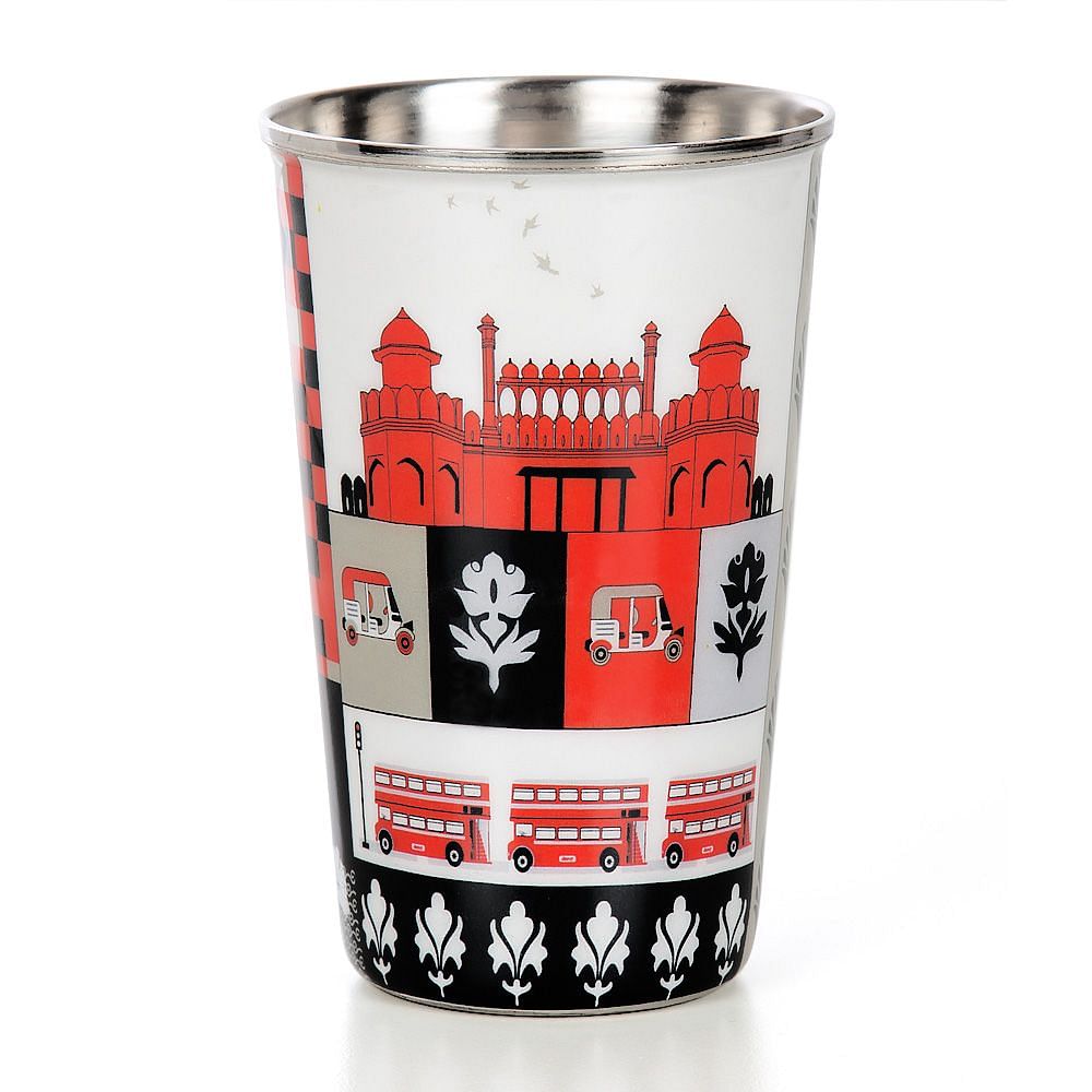Blurry Vignettes Steel Tumbler (Set of 2)