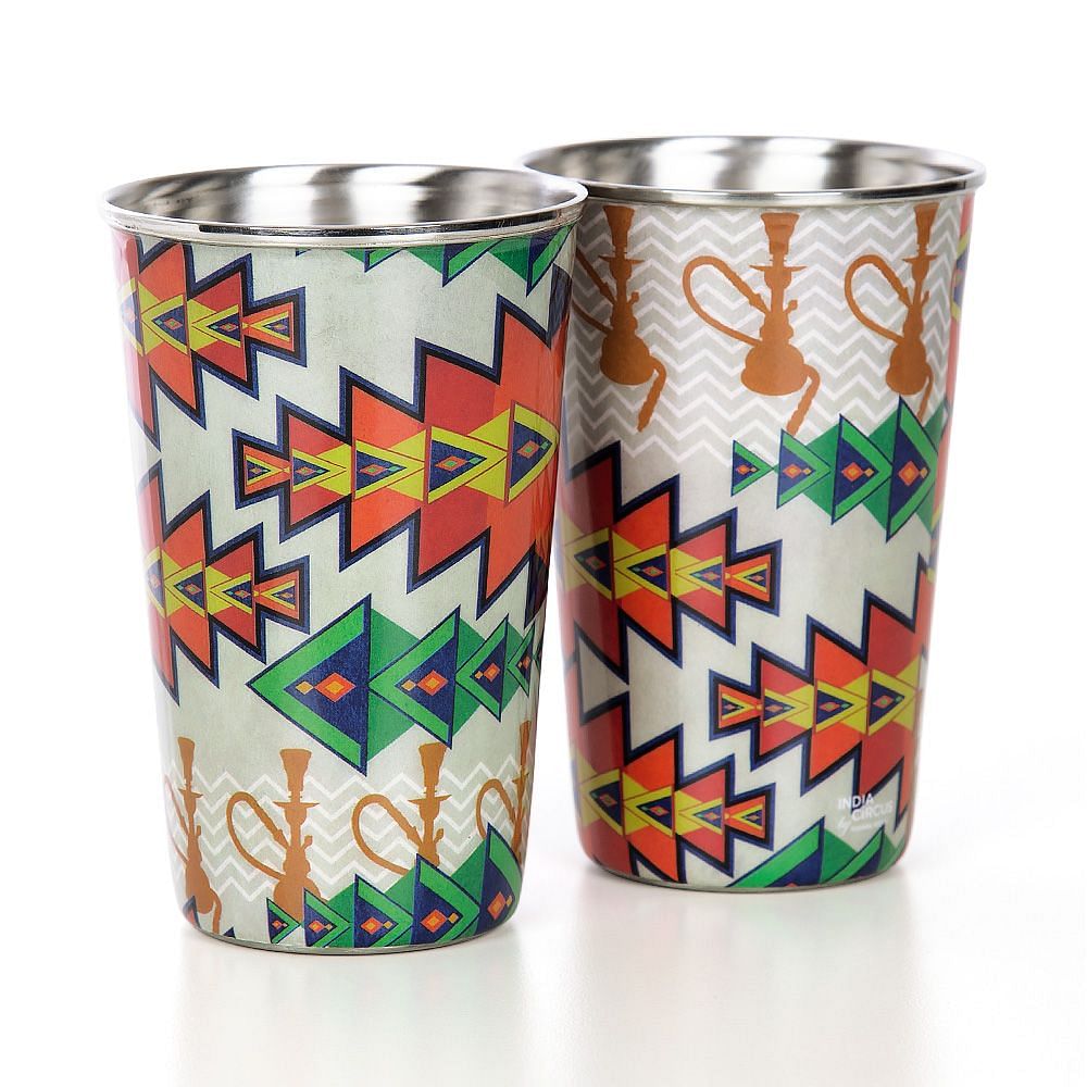 Sheesha Spirits Steel Tumbler (Set of 2)