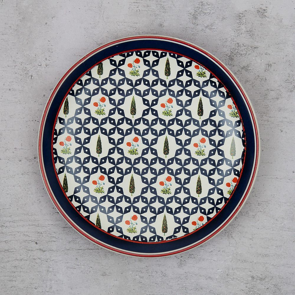 Flowers and Ferns Quarter Plate