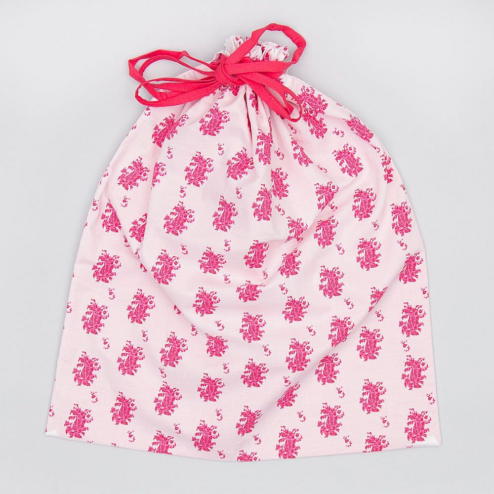 Field of Flora Drawstring Bag