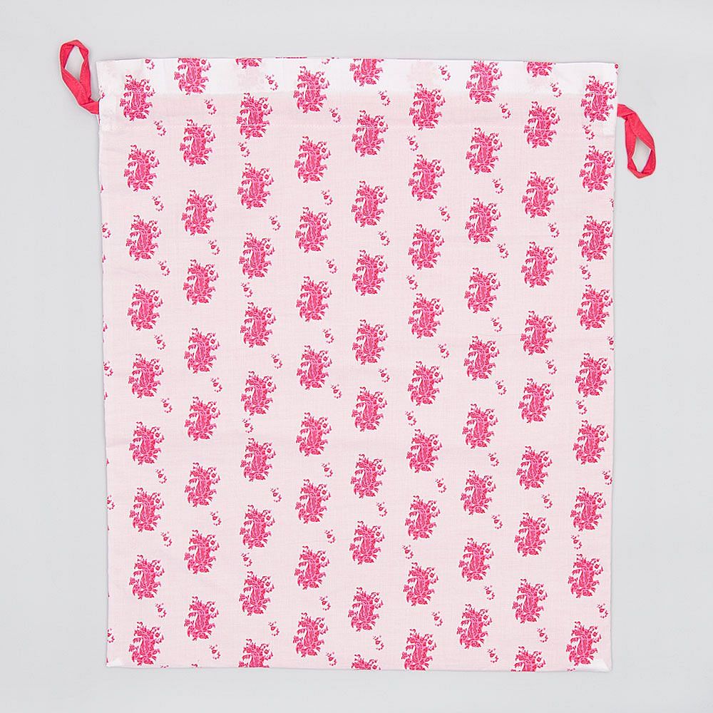 Field of Flora Drawstring Bag