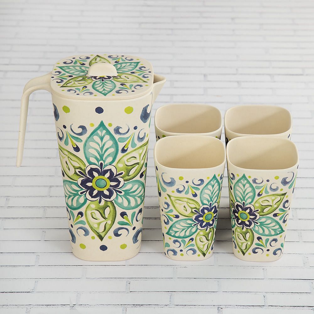Mediterranean Bamboo Jug set
