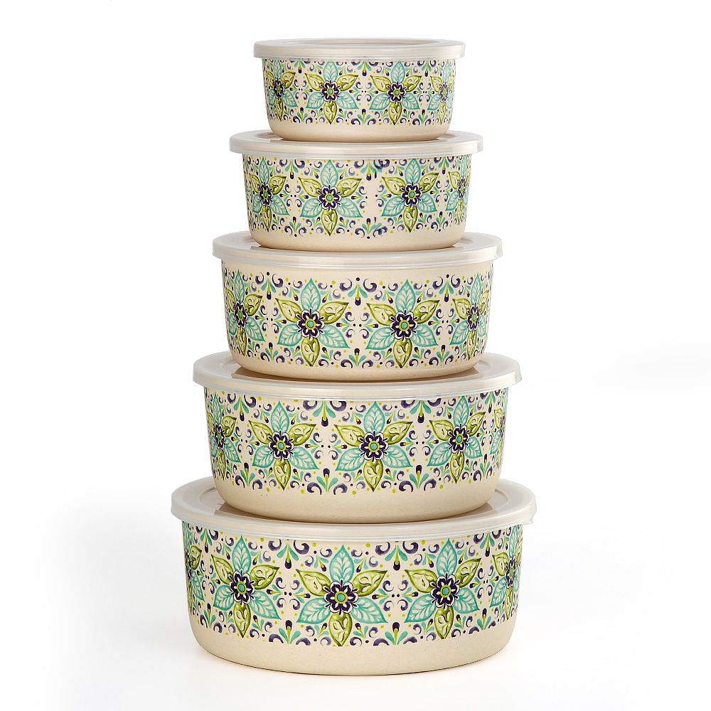 Mediterranean Bamboo Container Set