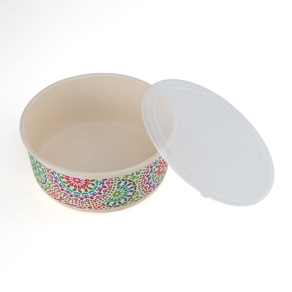 Modern Mandala Bamboo Container Set