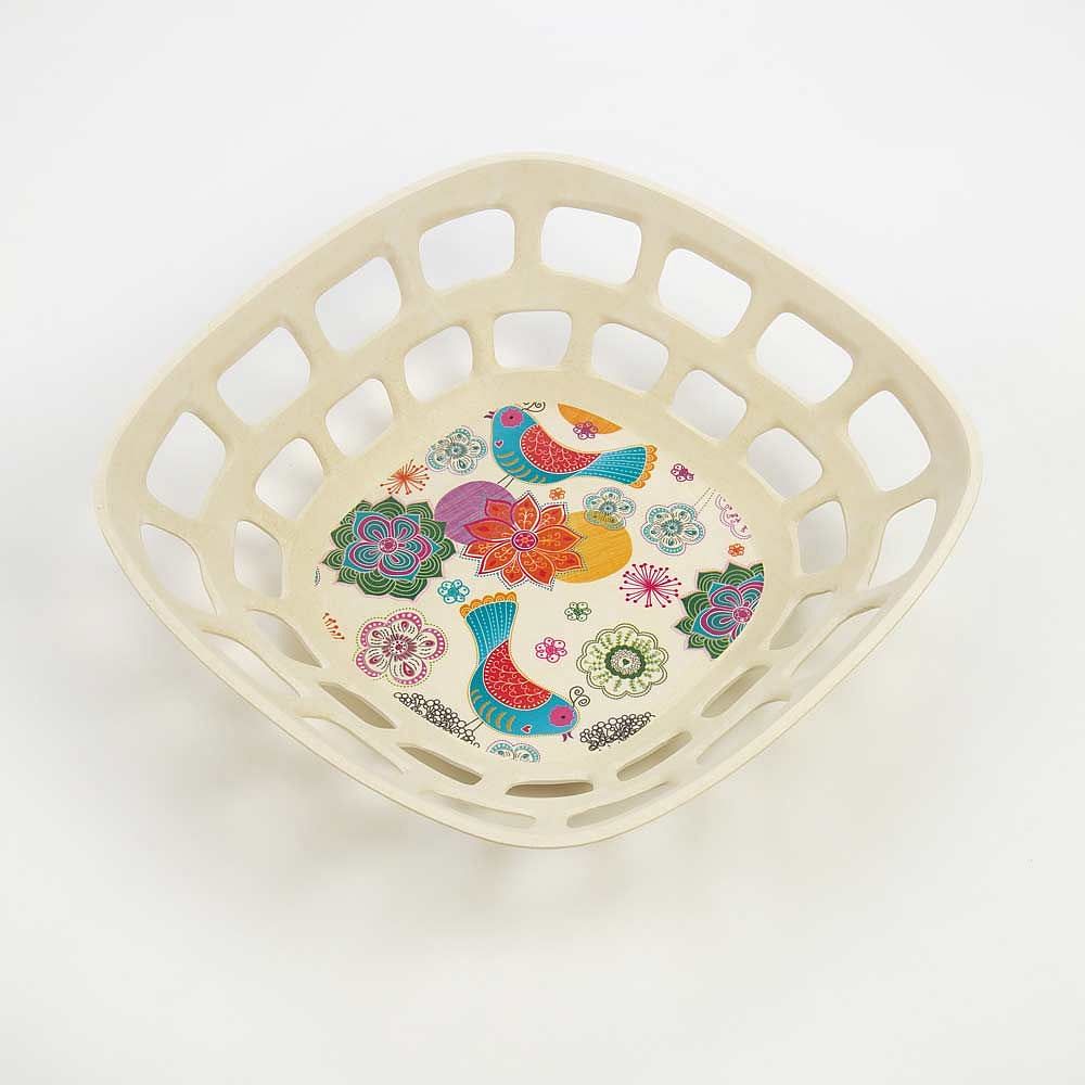 Garden of Eden Small Bamboo Fruit Bowl
