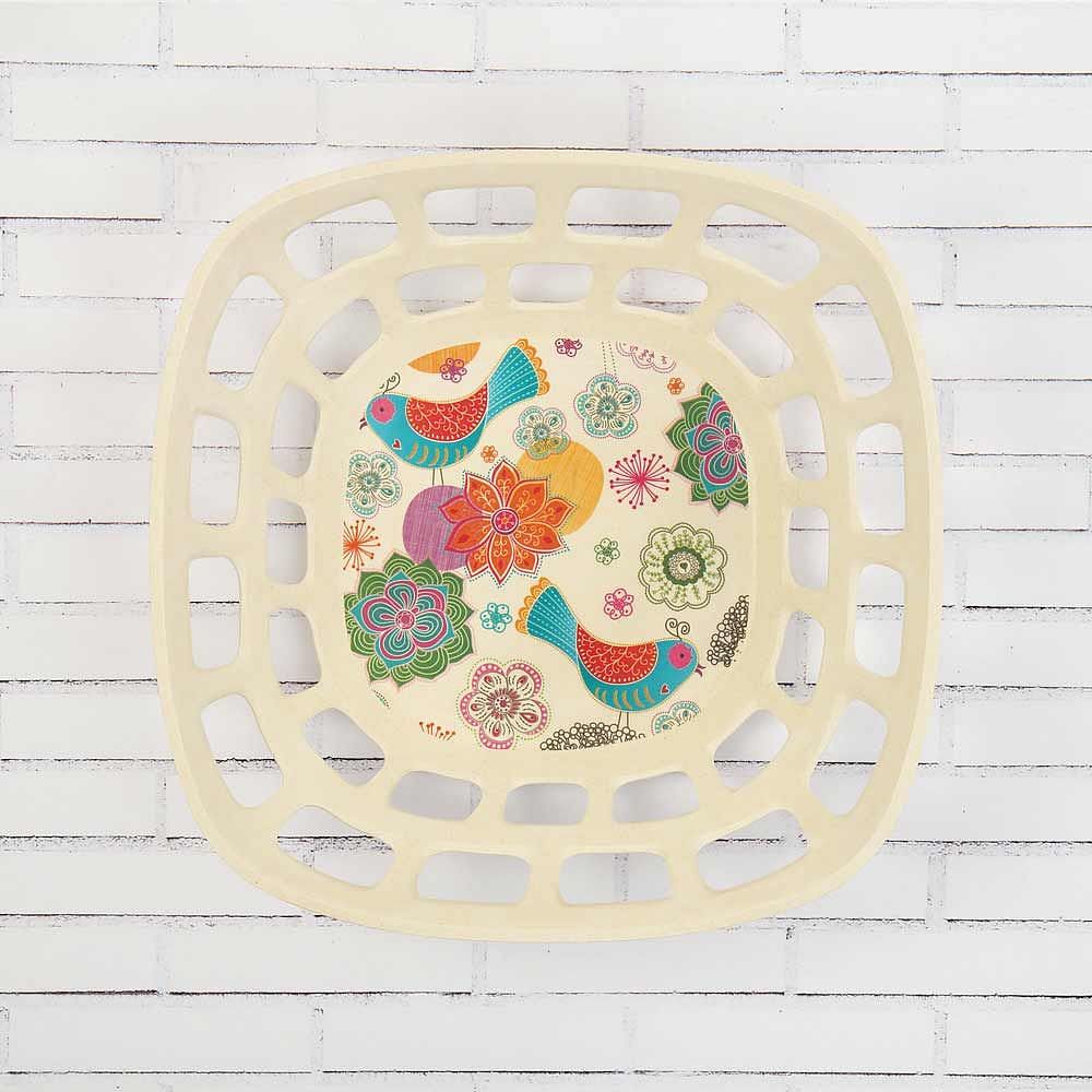 Garden of Eden Small Bamboo Fruit Bowl