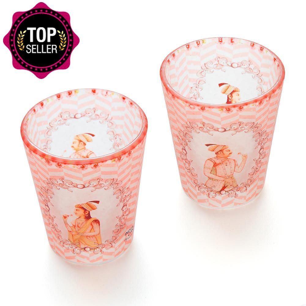 Mughal Corridors Frosted Shot Glasses (Set of 2)