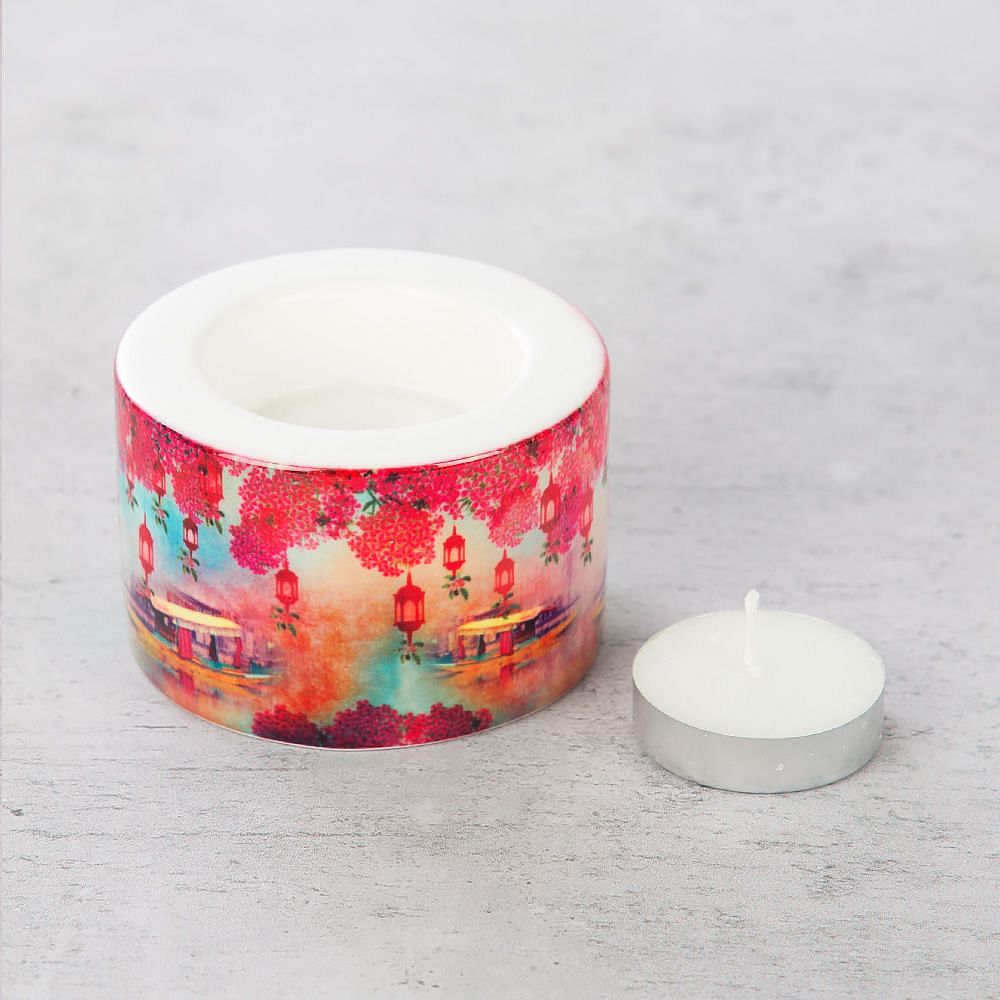 Scarlet Shadows Tea Light Holder