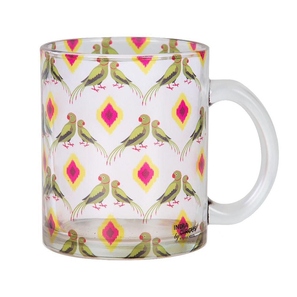 Madans Parrots Glass Mug