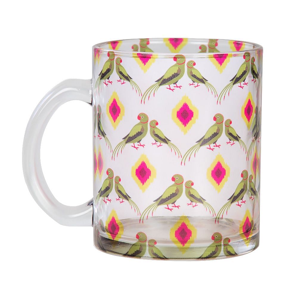 Madans Parrots Glass Mug