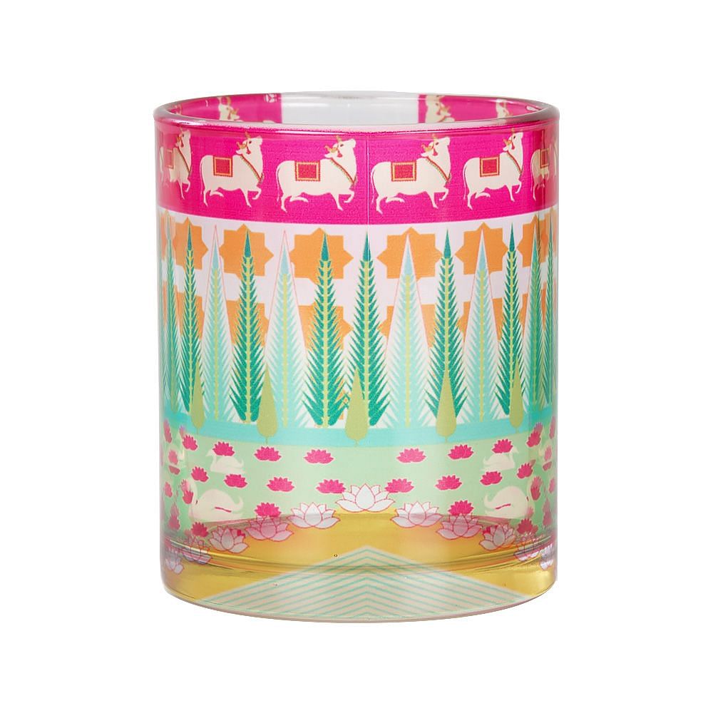 Nelumbo Nucifera Glass Mug